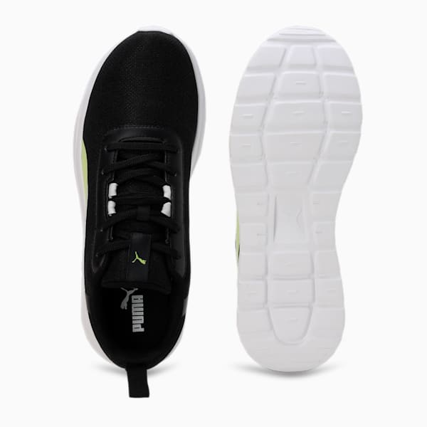 PUMA Flexrate Men's Sneakers, PUMA Black-Light Lime-PUMA White, extralarge-IND