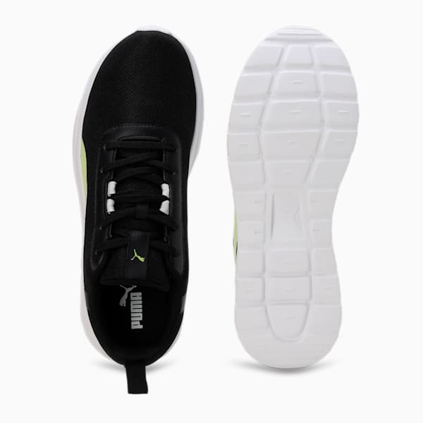 Puma Flexrate Men's Sneakers, PUMA Black-Light Lime-PUMA White, extralarge-IND
