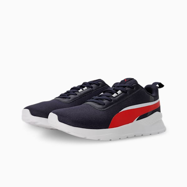 PUMA Flexrate Men's Sneakers, New Navy-High Risk Red-PUMA Black, extralarge-IND