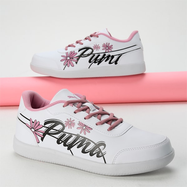 Puma Dreamcat Youth Sneakers, PUMA White-Lilac Chiffon-PUMA Black, extralarge-IND