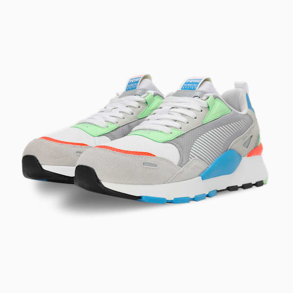 RS 3.0 Future Vintage Unisex Sneakers, PUMA White-Speed Green, extralarge-IND