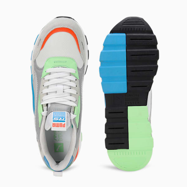 RS 3.0 Future Vintage Unisex Sneakers, PUMA White-Speed Green, extralarge-IND