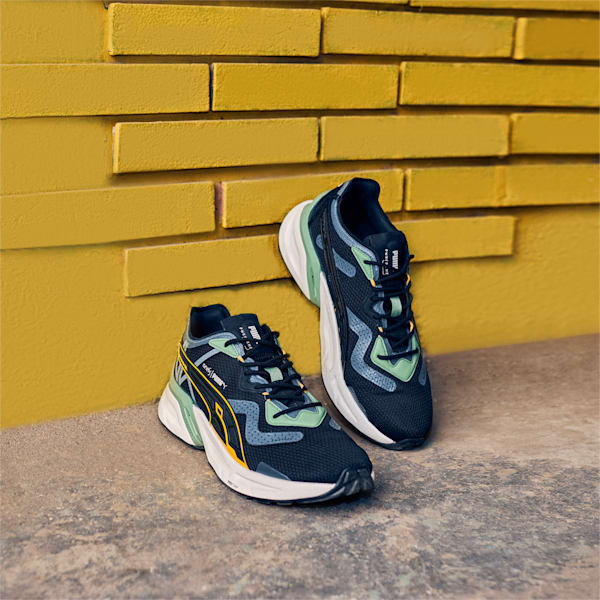 PUMA x one8 PWRFRAME Aerogram Unisex Sneakers, PUMA Black-Dusty Green, extralarge-IND