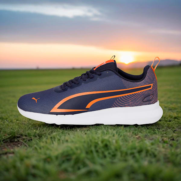 Fire V2 Men's Sneakers, Peacoat-Vibrant Orange, extralarge-IND