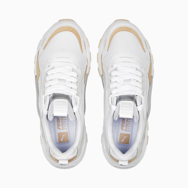 RS 3.0 Metallic Women's Sneakers, PUMA White-Cashew, extralarge-IND