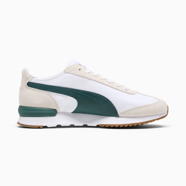 R78 Wind Nylon Men's Sneakers, PUMA White-Ponderosa Pine-PUMA Gold, extralarge