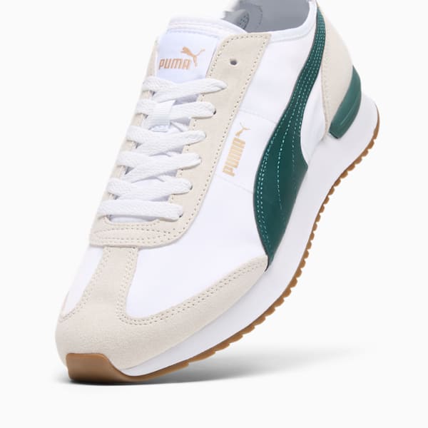 R78 Wind Nylon Men's Sneakers, PUMA White-Ponderosa Pine-PUMA Gold, extralarge