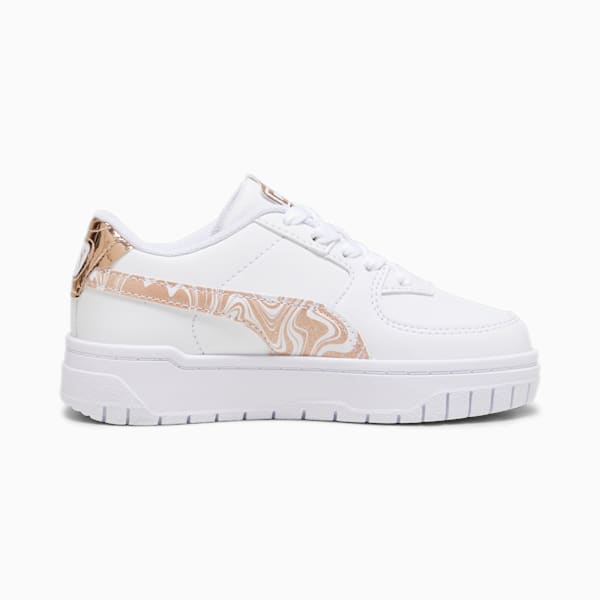 キッズ ガールズ CALI ドリーム ゴールデン マーブル スニーカー 17-21cm, PUMA White-Rose Gold, extralarge-JPN