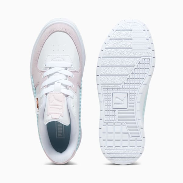 Tenis Cali Dream de pana para adolescentes, PUMA White-Silver Sky, extralarge