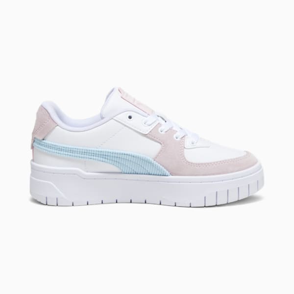 Tenis Cali Dream de pana para adolescentes, PUMA White-Silver Sky, extralarge