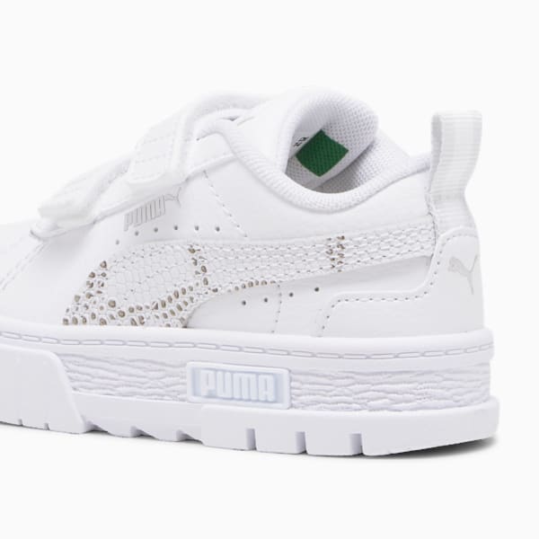 Tenis para bebés Mayze Snake, PUMA White-Feather Gray, extralarge