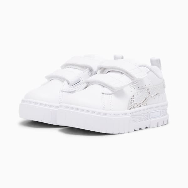 Mayze Snake Toddlers' Sneakers, PUMA White-Feather Gray, extralarge