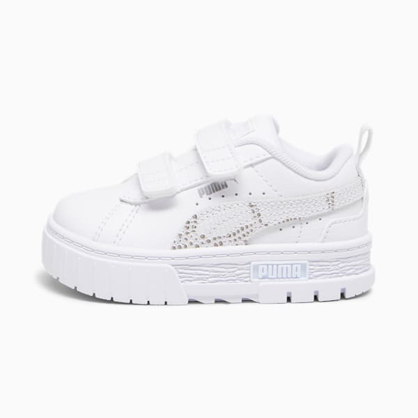 Tenis para bebés Mayze Snake, PUMA White-Feather Gray, extralarge