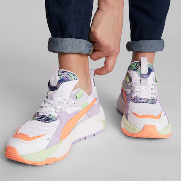 RS-TRCK Feelin' Xtra Women's Sneakers , PUMA White-Orange Peach-Vivid Violet, extralarge