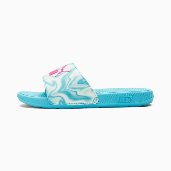 Teal puma slides on sale