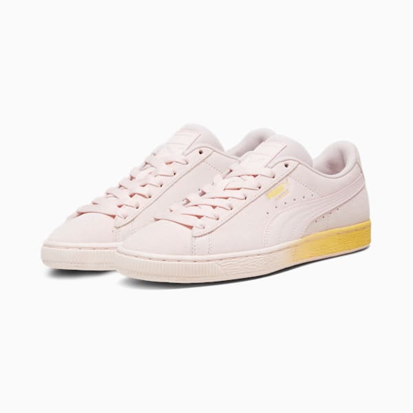 Suede Classic Beach Days Women's Sneakers, Frosty Pink-Flaxen, extralarge-IND