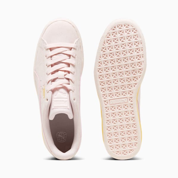 Suede Classic Beach Days Women's Sneakers, Frosty Pink-Flaxen, extralarge-IND