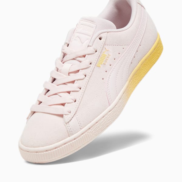 Suede Classic Beach Days Women's Sneakers, Frosty Pink-Flaxen, extralarge-IDN