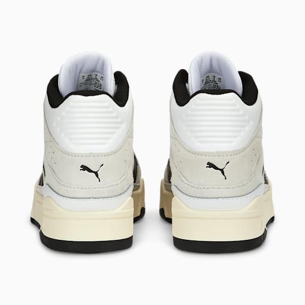 Tenis Slipstream Hi Heritage para adolescentes, PUMA White-Feather Gray-PUMA Black, extralarge