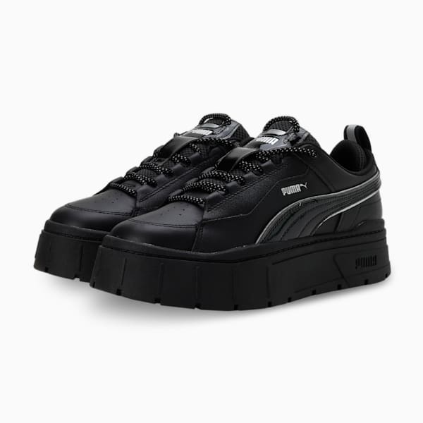 Mayze Stack XPL BM Art Women's Sneakers, PUMA Black, extralarge-IND