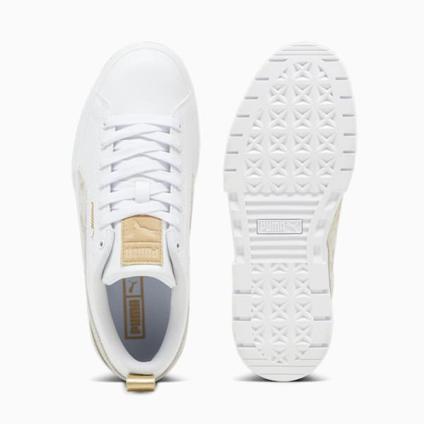 Mayze Glam Women's Sneakers, PUMA White-Sand Dune, extralarge-IND