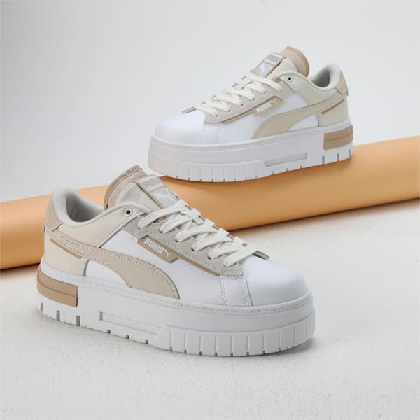 Mayze Crashed Self-Love Women's Sneakers, PUMA White, extralarge-IND