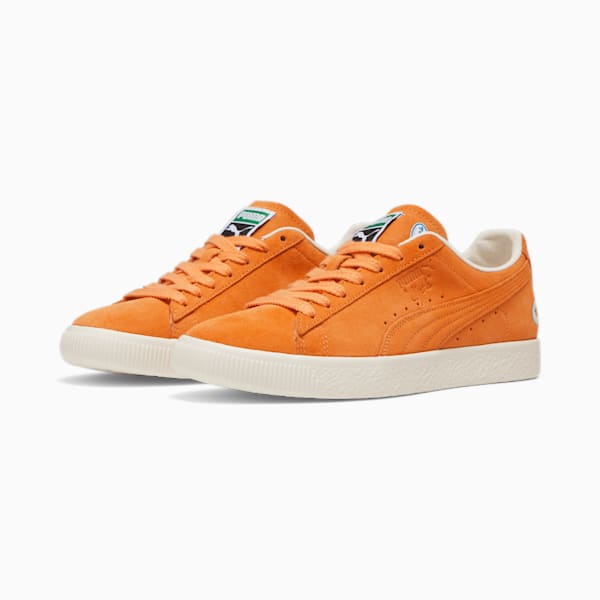 Zapatillas Clyde ATL, Bright Melon-Frosted Ivory, extralarge