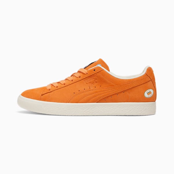 Zapatillas Clyde ATL, Bright Melon-Frosted Ivory, extralarge