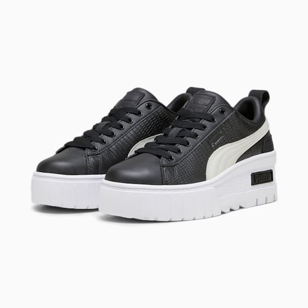 ウィメンズ メイズ ウェッジ ラグジュアリー スニーカー, PUMA Black, extralarge-JPN