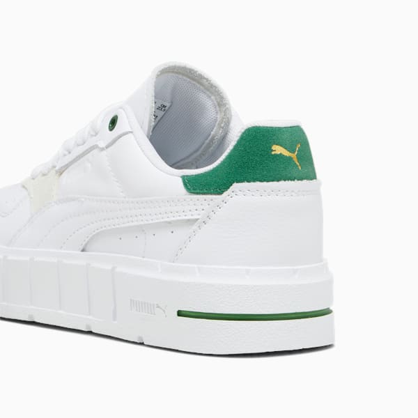 ウィメンズ プーマ CALI コート マッチ スニーカー, PUMA White-Archive Green, extralarge-JPN