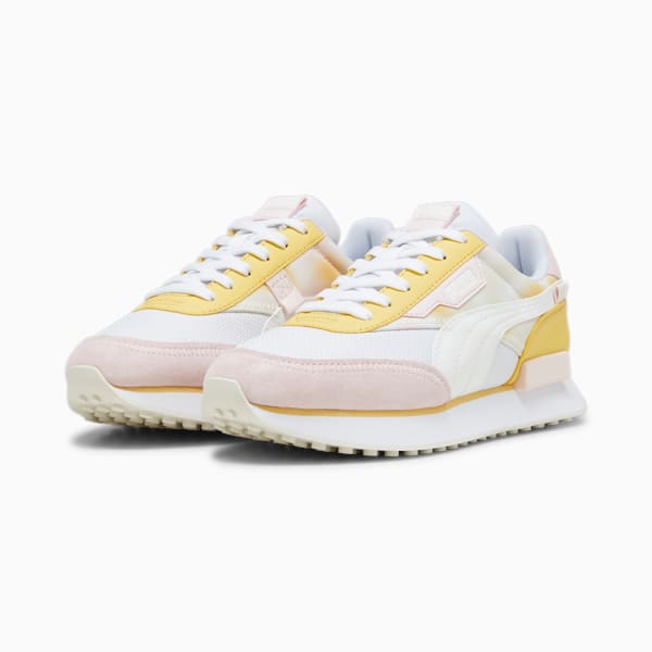 Future Rider BD Women's Sneakers, PUMA White-Flaxen, extralarge-IND