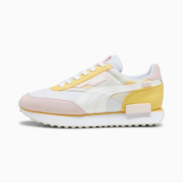 Future Rider BD Women's Sneakers, PUMA White-Flaxen, extralarge-IND