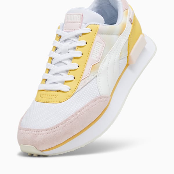 Future Rider BD Women's Sneakers, PUMA White-Flaxen, extralarge-IND