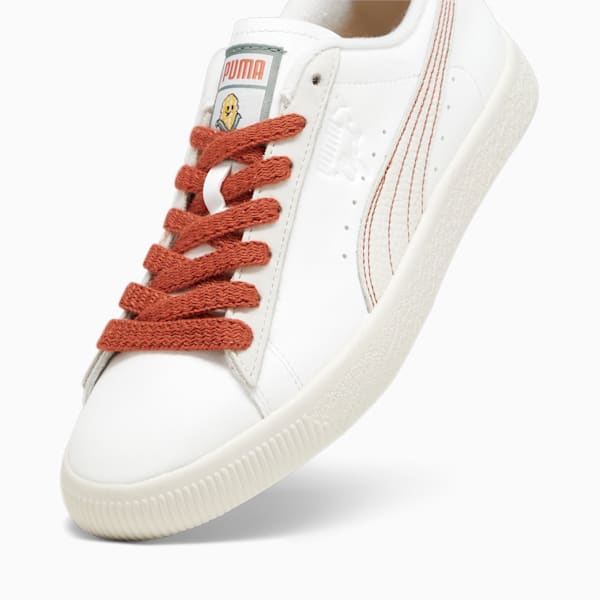 Clyde Huskie Corn-Based Sneakers, PUMA White, extralarge