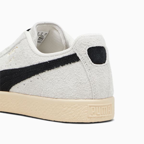 Clyde Hairy Suede Sneakers, Sedate Gray-Cashew, extralarge-IND