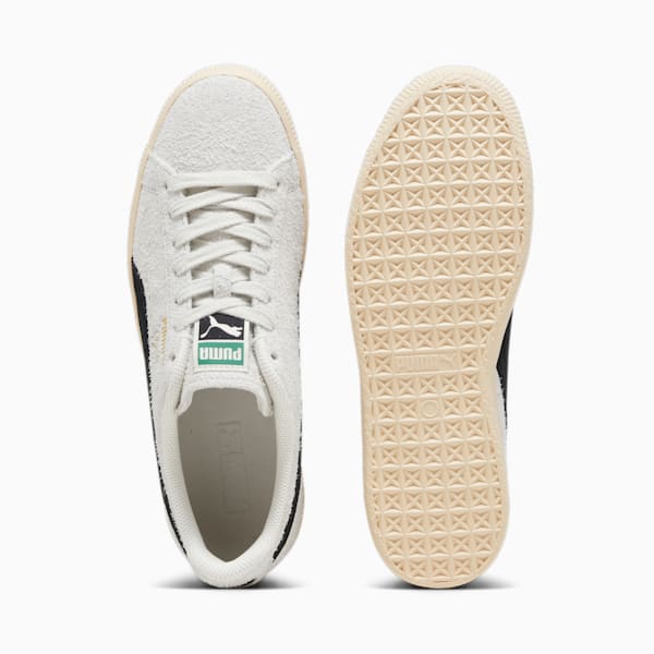 Clyde Hairy Suede Sneakers, Sedate Gray-Cashew, extralarge-IND