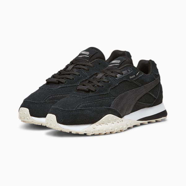 Blacktop Rider Femme Women's Sneakers, PUMA Black-Alpine Snow, extralarge-IND