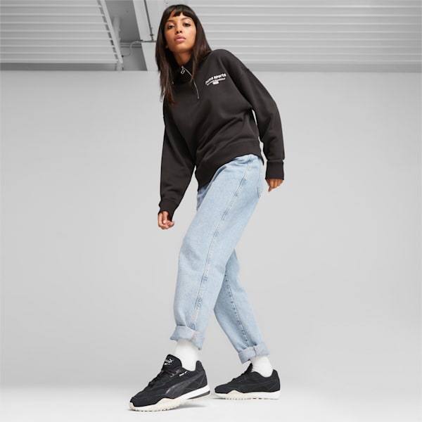 Blacktop Rider Femme Women's Sneakers, PUMA Black-Alpine Snow, extralarge-IND