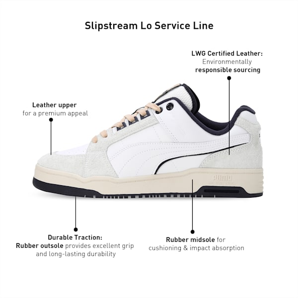 MMQ Service Line Slipstream Lo Unisex Sneakers, PUMA White-New Navy, extralarge-IND