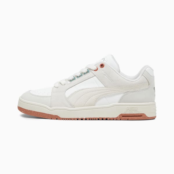 Tenis Slipstream Lo Huskie para hombre, PUMA White-Flaxen-Apple Cider, extralarge