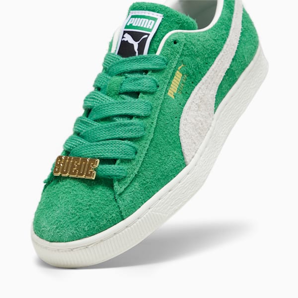 Suede Fat Lace Unisex Sneakers, Archive Green-Warm White, extralarge-AUS