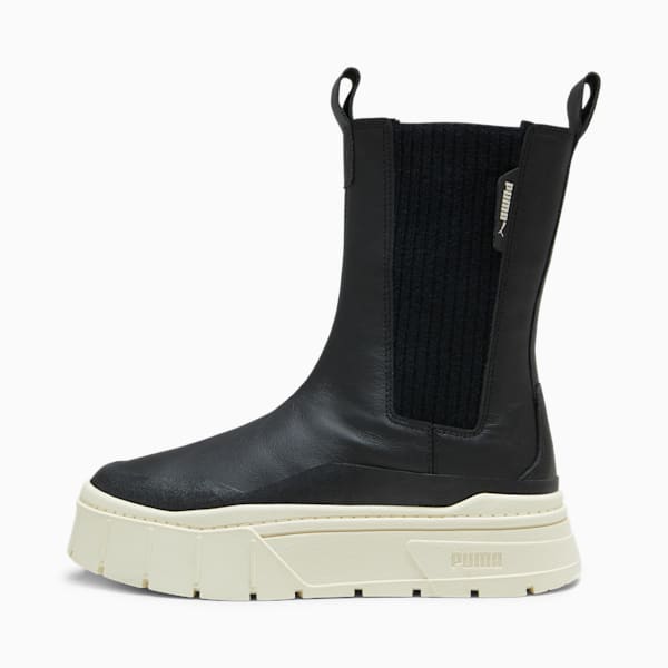 Botas de Invierno Mayze Stack Chelsea para mujer, PUMA Black, extralarge