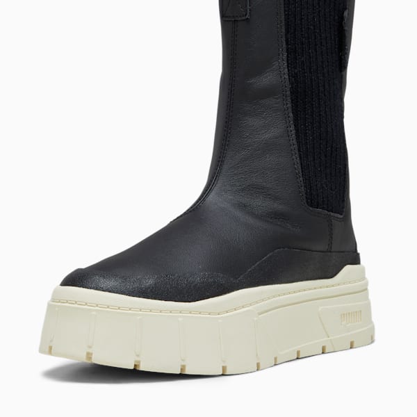 Botas de Invierno Mayze Stack Chelsea para mujer, PUMA Black, extralarge