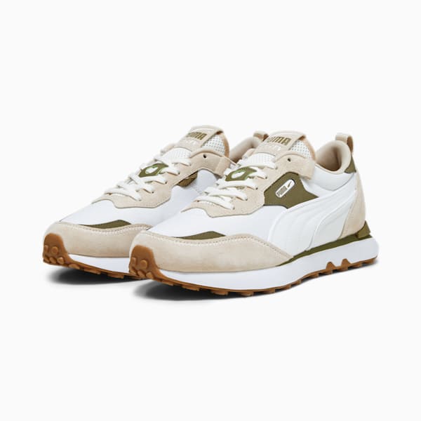 Rider FV Base Sneakers, Warm White-Olive Drab, extralarge-IND