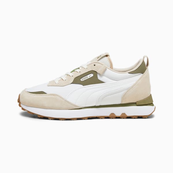 Rider FV Base Sneakers, Warm White-Olive Drab, extralarge-IND