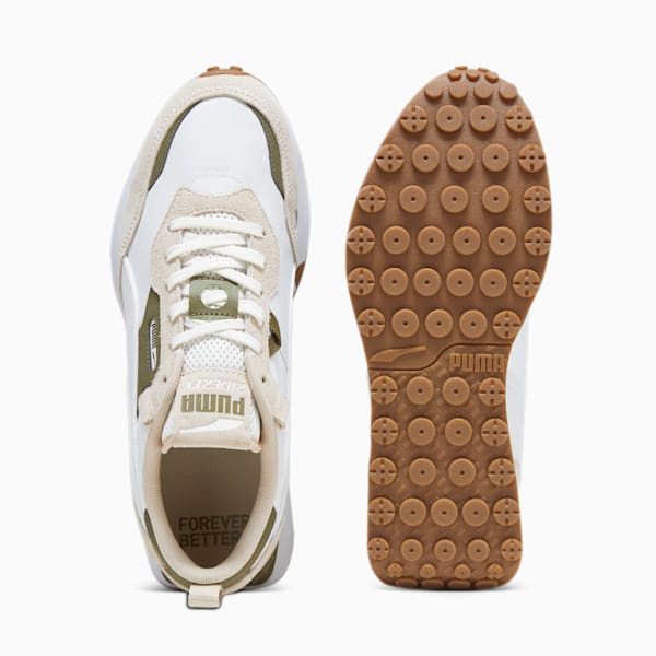 Rider FV Base Sneakers, Warm White-Olive Drab, extralarge-IND
