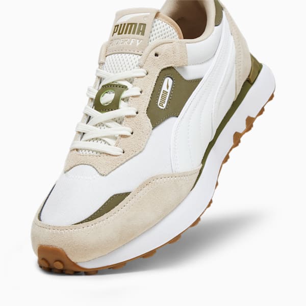 Rider FV Base Sneakers, Warm White-Olive Drab, extralarge-IND
