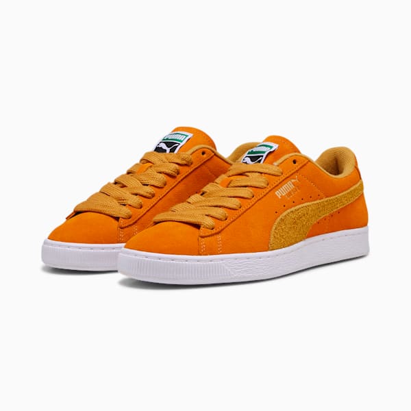 Suede Pumpkin Pie Men's Sneakers, Pumpkin Pie-Amber, extralarge