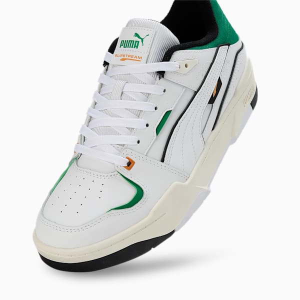 Slipstream Unisex Bball Sneakers, PUMA White-Archive Green, extralarge-IND