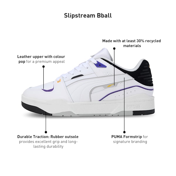 Slipstream Bball Sneakers, PUMA White-PUMA Black, extralarge-IND